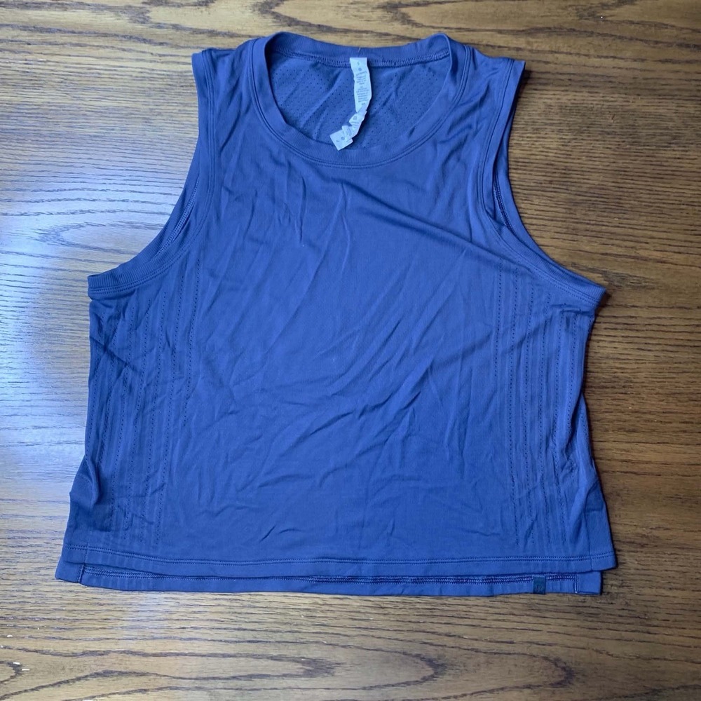 Lululemon Racerback Tank Top Size S Blue Athletic Workout